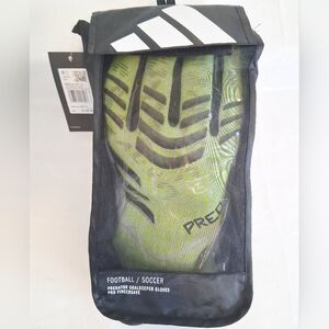 Adidas Predator GL Pro Green White Fingersave Soccer Gloves